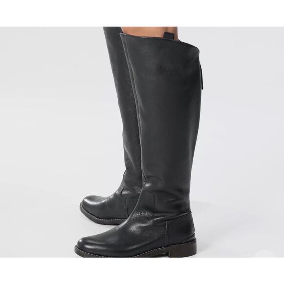 Franco Meyer Knee High Boot Sz 7.5M - Hand-Finished Leather, Back Zip MSRP $ 250 - Picture 8 of 8